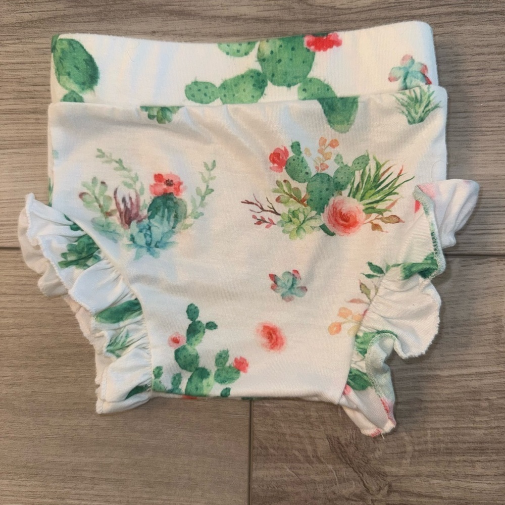 Floral Cactus Print Kids Bloomers - Picture 1 of 3